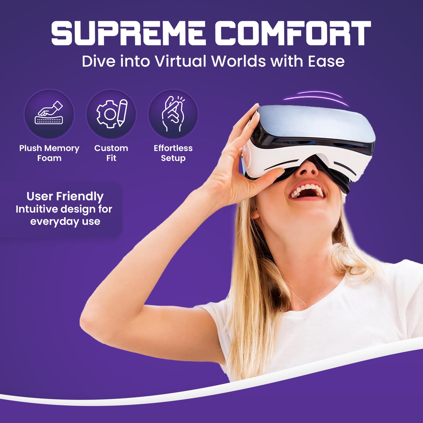 CYBVR Comfort Strap with Battery for the Meta Quest 3