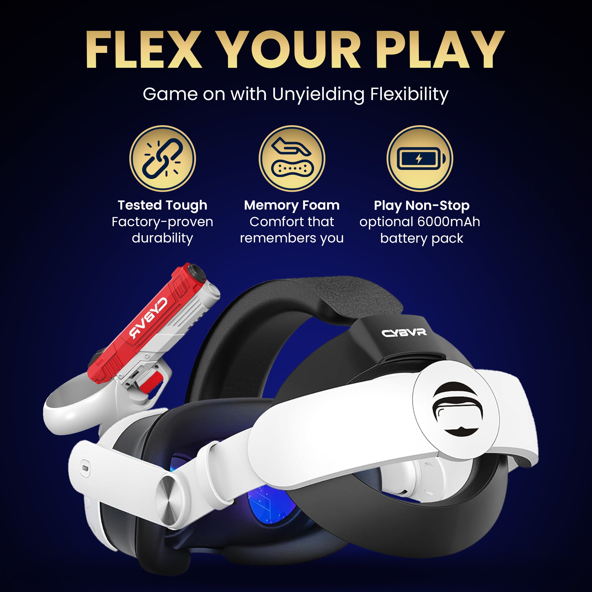 Oculus Quest 3 Headstrap | Oculus Quest 3 | CYBVR Technology