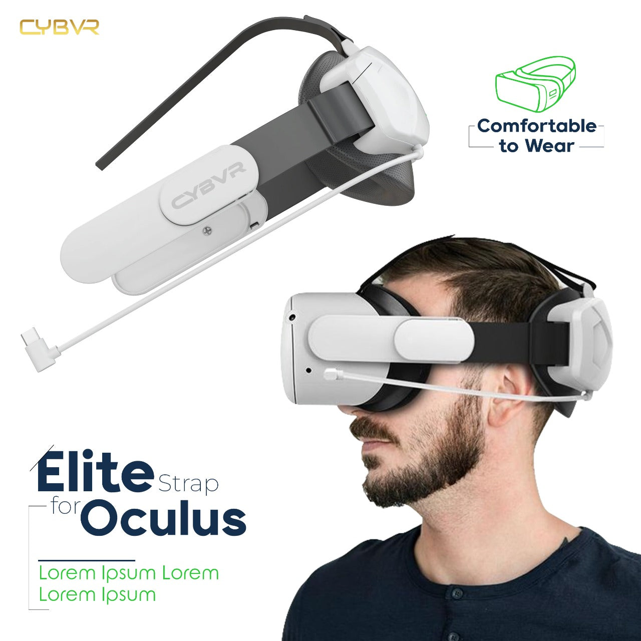 Oculus Quest 2 Head Strap | Oculus Quest 2 | CYBVR Technology